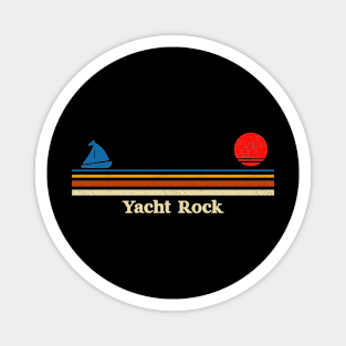 Retro Vintage Yacht Rock Sunset Magnet